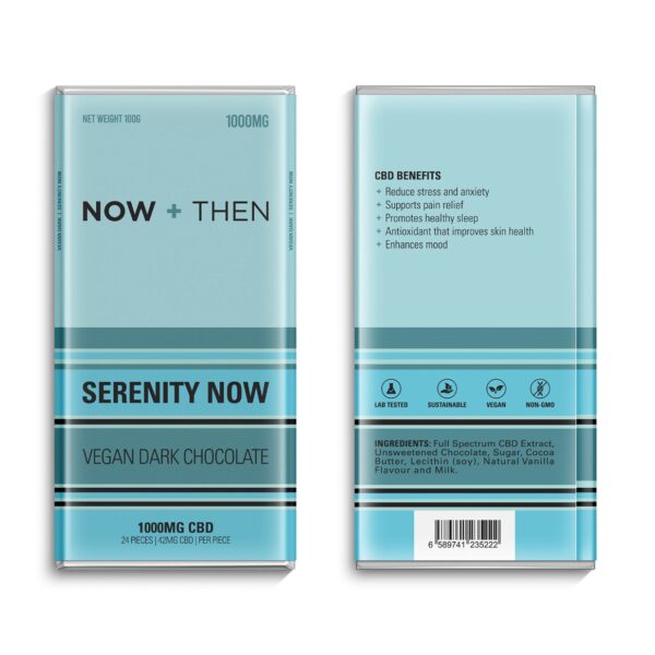 NOW + THEN CBD SERENITY NOW CHOCOLATE BARS | 1000MG EDIBLES